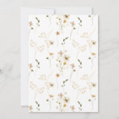 Invitation Élégant Brunch de la Fête des Mères Fleur sauvage  (Dos)