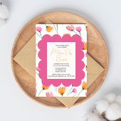 Invitation Élégant brunch de la fête des mères rose pâle