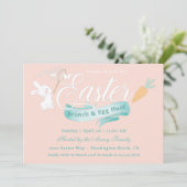 Invitation Élégant Brunch de Pâques moderne (Debout devant)