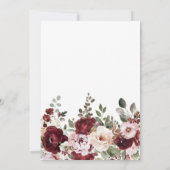 Invitation Elégant Brunch Floral et Fête des mariées Bubbly (Dos)