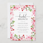 Invitation Élégant Brunch nuptial floral (Devant)