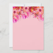 Invitation Élégant Brunch nuptial rose et jaune (Dos)