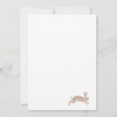 Invitation Elégant Bunny de serres de Pâques Brunch Invitatio (Dos)