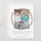 Invitation Elégant Bunting - Baby shower Couple (Dos)