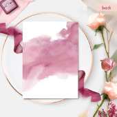 Invitation Élégant Burgundy Blush Floral Springs Mariage