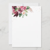 Invitation Elegant Burgundy Blush Pink Welcome Dinner (Dos)