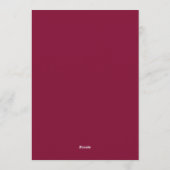 Invitation Elegant Burgundy Script Cream Ivory Bow Wedding (Dos)