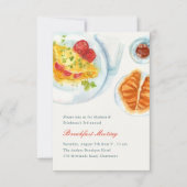 Invitation Elegant Business Watercolor Breakfast Meeting (Devant)