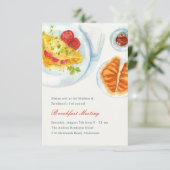 Invitation Elegant Business Watercolor Breakfast Meeting (Debout devant)
