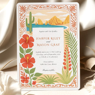 Invitation Elégant Cabo San Lucas Le Mariage Floral Arch