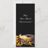 INVITATION ÉLÉGANT CACHET EN JAUNE ET NOIR (Dos)