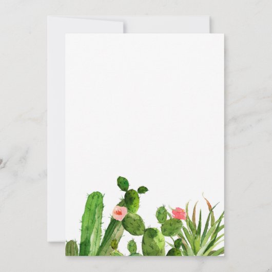 Invitation Elegant cactus | Wedding Invite (Dos)