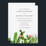 Invitation Elegant cactus | Wedding Invite<br><div class="desc">This wedding Objets a beautiful watercolor illustration of cactuses paired with elegant typographiy. C'est la meilleure choice pour une vie de rustic yet refined wedding See our shop for more pieces in this design !</div>