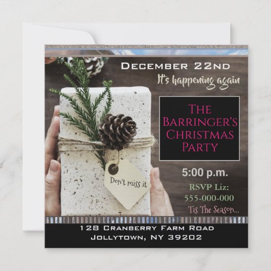 Invitation Elégant cadeau Espoir que vous participez à la fêt (Devant)