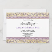 Invitation Elégant Cadre Chic Luxe Script Mariage formel (Devant)