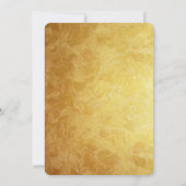 Invitation Elégant cadre Floral Or Mariage violet (Dos)