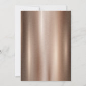 Invitation Elégant cadre Floral Or Retraite Brown (Dos)