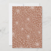 Invitation Elégant Cadre Floral Terra Cotta Baby Sprinkle Inv (Dos)