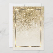 Invitation Elégant cadre Or, Sequins Retirement (Dos)