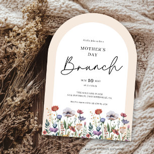 Invitation Élégant Calligraphie Aquarelle Brunch de Mariage a