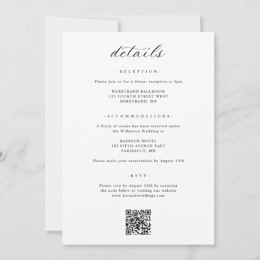 Invitation Elegant Calligraphy Script All in One Wedding (Dos)