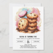 Invitation Élégant Candyland arrose les cookies Anniversaire (Devant)
