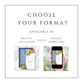 Invitation Élégant carreaux religieux Croix Bleu Baptême