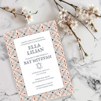 Elégant Carrelage Motif Custom B'nai Bat Bar Mitzv