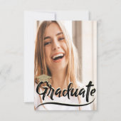 Invitation Elégant Casquette de Parties scintillant d'or, Par (Devant)