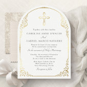 Invitation Elegant Catholic Mass Wedding
