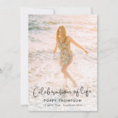 Invitation Elegant Celebration of Life | Memorial (Devant)