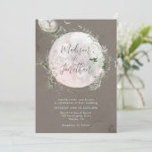 Invitation Élégant Céleste Lune Mariage mystique (Debout devant)