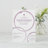 Invitation Élégant Cercles De Vin Brainage Douche nuptiale In (Debout devant)