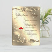 Invitation Élégant cerf de Noël, Éperche, Fête de Noël (Debout devant)