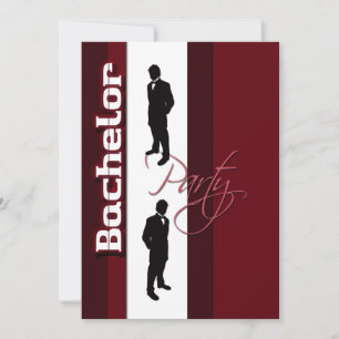 Invitation Elégant cerf formel "bachelor party"