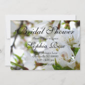 Invitation Élégant cerisier à fleurs blanches (Devant)