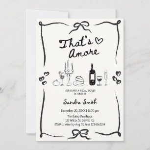 Invitation Elegant C'est l'Amour Mariage Shower