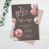 Invitation Elégant C'est un Jumeau Jumeau Jumeux