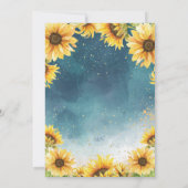 Invitation Élégant Chalice Tournesols Première Communion Sain (Dos)