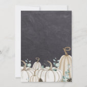 Invitation Elégant Chalkboard Automne Automne Thanksgiving Dî (Dos)