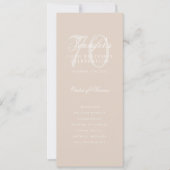 Invitation Elégant Champagne 70e Anniversaire Menu du program (Devant)