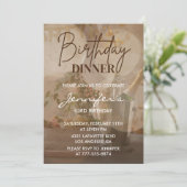 Invitation Élégant Champagne Bubbly moderne 63e anniversaire (Debout devant)