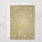 Invitation Elégant Champagne Gold et Mariage noir (Dos)