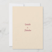 Invitation Élégant Champagne & Marbre Rose Save the Date (Dos)