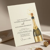Invitation Elegant Champagne Wedding