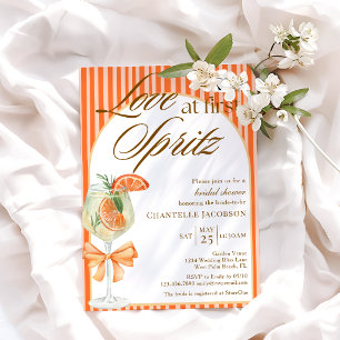 Invitation Élégant Chic Amour Coup de Foudre au Premier Sprit