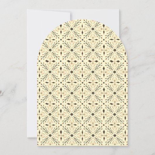 Invitation Elégant Chic Boho Tile moderne CUSTOM Quinceañera (Dos)