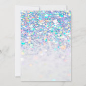 Invitation Élégant Chic Bokeh, Fête des mariées robe de marié (Dos)