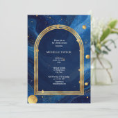 Invitation Élégant Chic Bridal Céleste Enchantée Mystique (Debout devant)