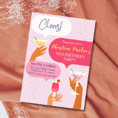 Invitation Elégant Chic Cocktail boisson thème 45e anniversai